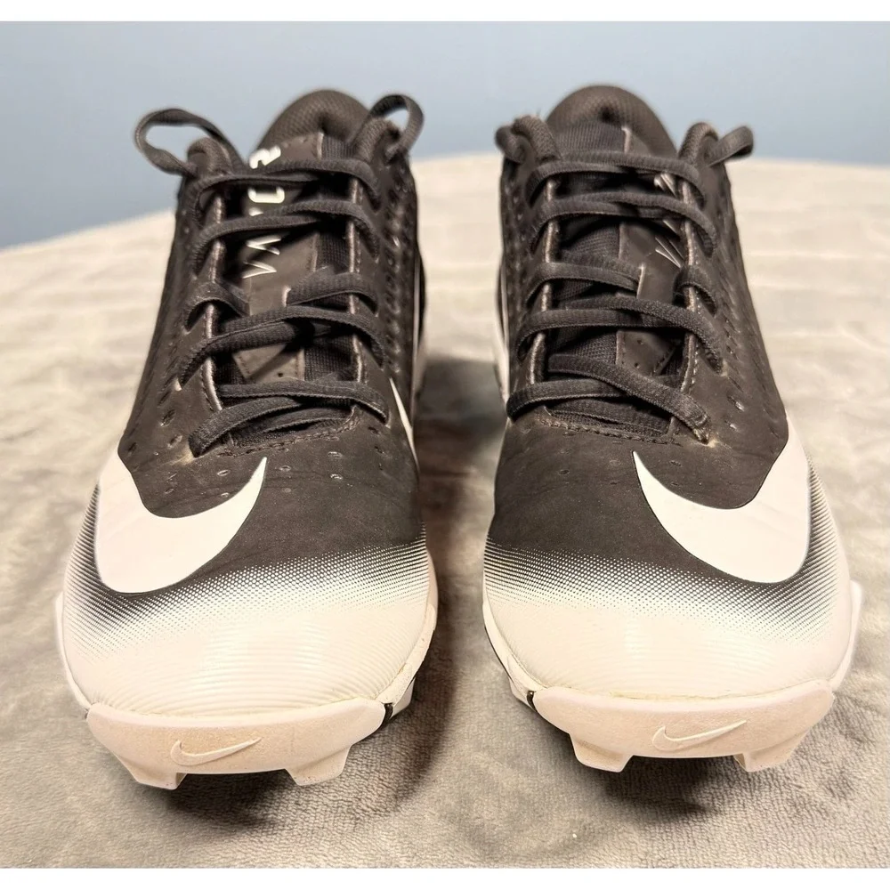 Nike Vapor Ultrafly Mens 8.5 Baseball Cleats Black White Molded
